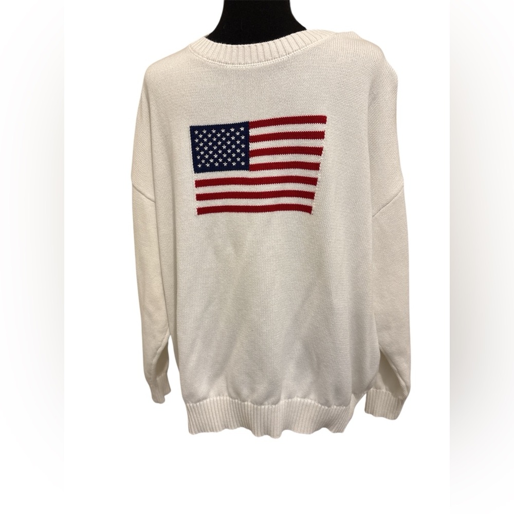 Fourteen Twelve White Knit Sweater